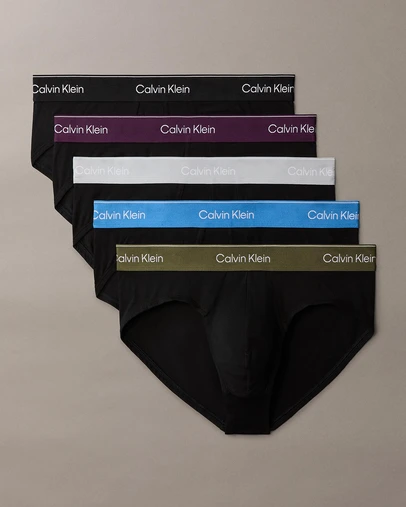 Calvin Klein - 5-Pack Icon Cotton Stretch Hip Briefs