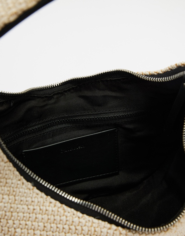 Calvin Klein - Pinched Raffia Medium Shoulder Bag