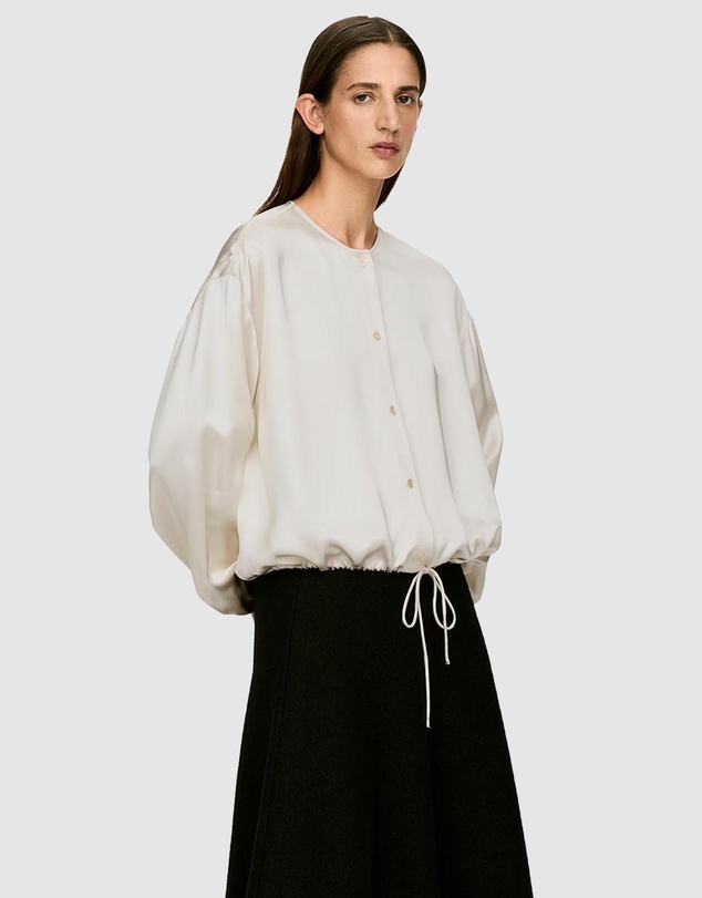 ARKET - Volume-Sleeve Satin Blouse