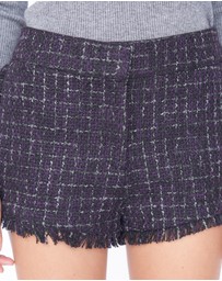 Amelius - Melissa Tweed Mini Shorts