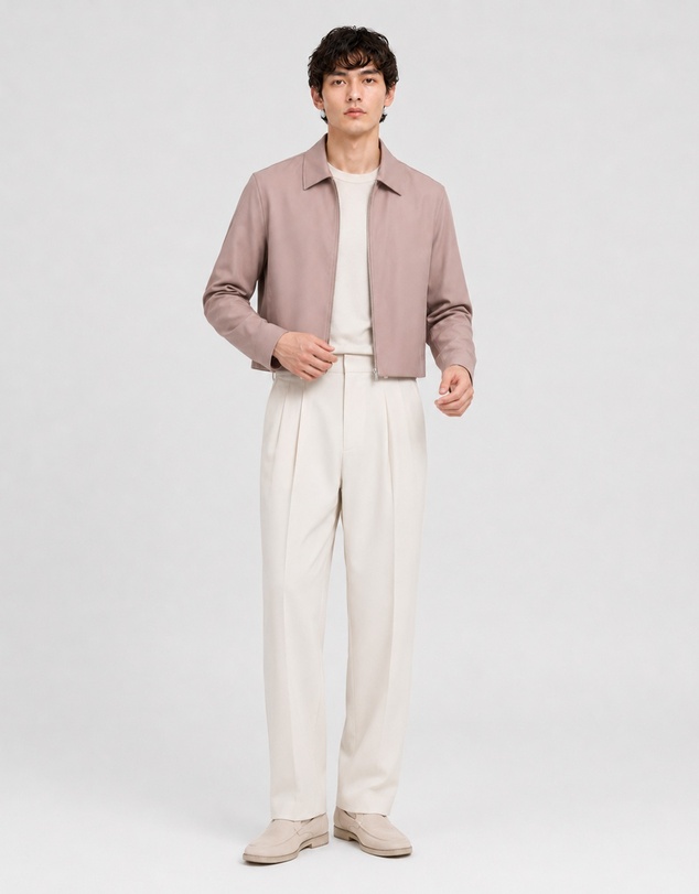 Justin Cassin - Judd Cropped Zipper Jacket