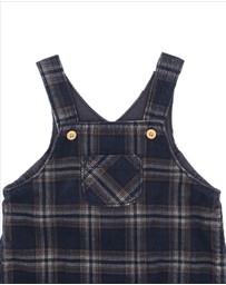 Bebe by Minihaha - Jake Check Cord Overalls - Babies