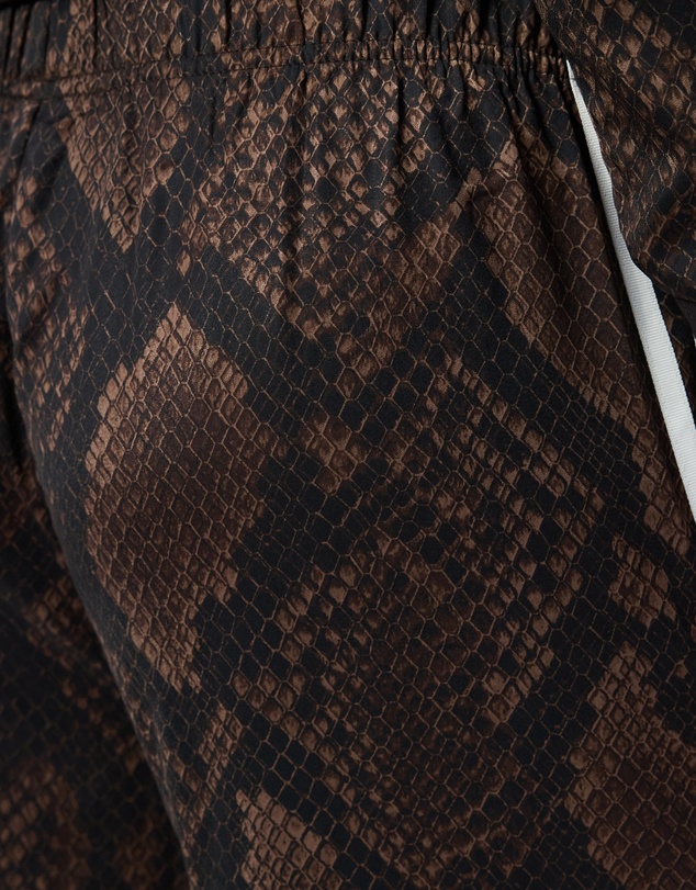 adidas Originals - Satin Snake Print Wide Leg Track Pants - ICONIC EXCLUSIVE