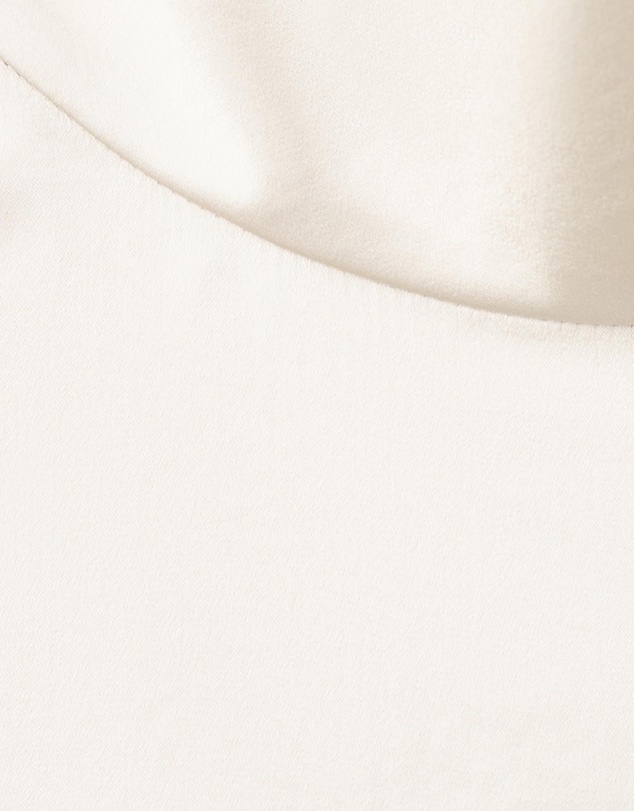 M.N.G - High Collar Satin Blouse
