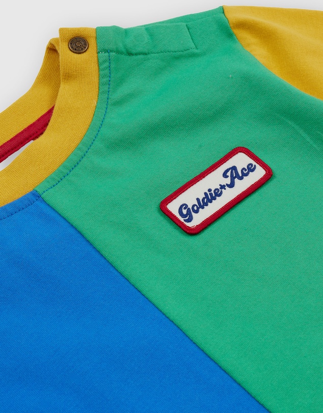 Goldie + Ace - Splice Colour Block LS Top - Babies-Kids