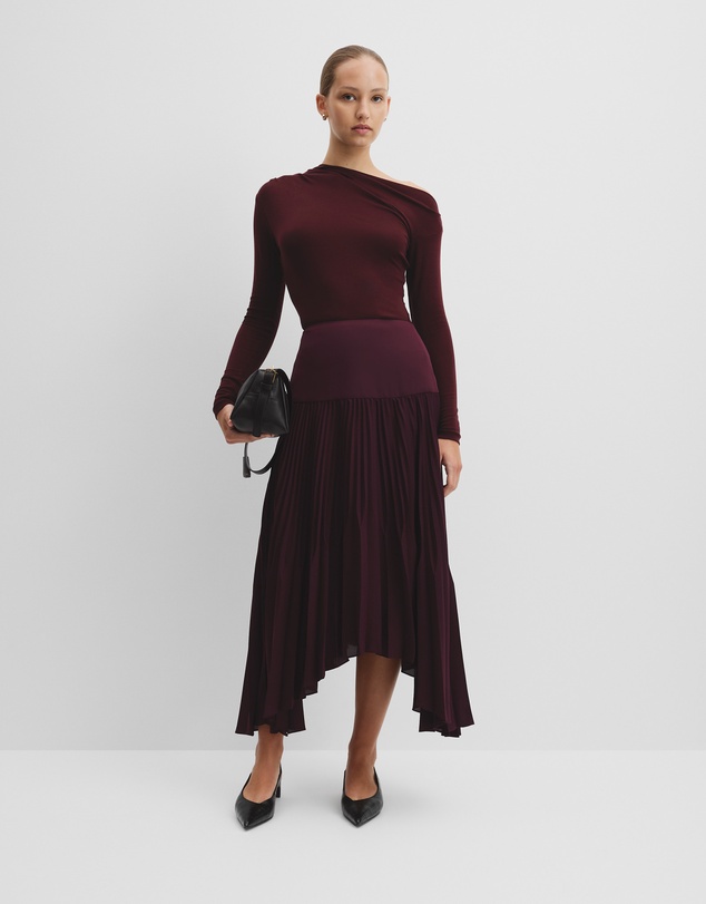 Country Road - Plisse Midi Skirt