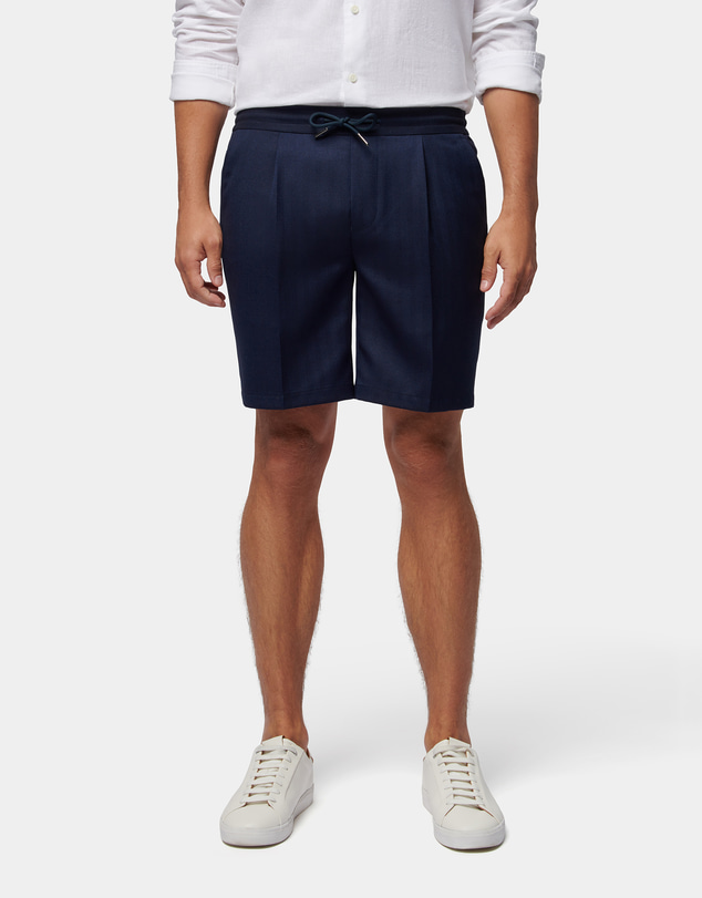 Peckham Rye  - Drawstring Herringbone Short