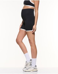 Soon Maternity - Two Tone Biker Shorts