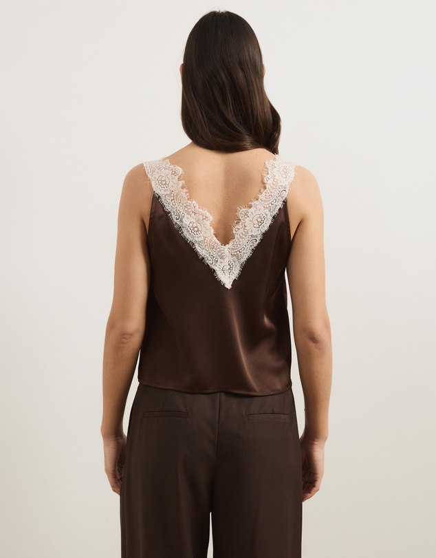 Atmos&Here - Ayla Contrast Lace Insert Top