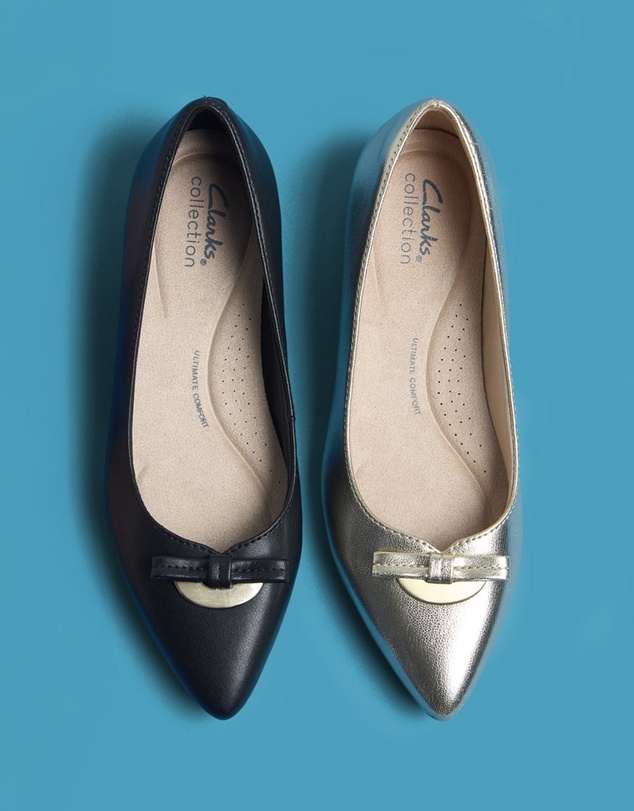Clarks - Natalyn Trim Gold Metallic