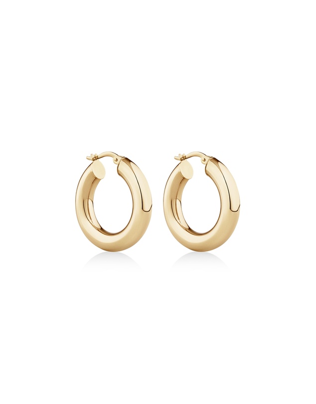 Michael Hill - 15mm Hoop Earrings in 10ct Yellow Gold