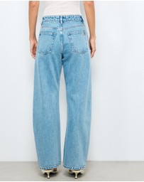 AERE - Mid Rise Curve Leg Jeans