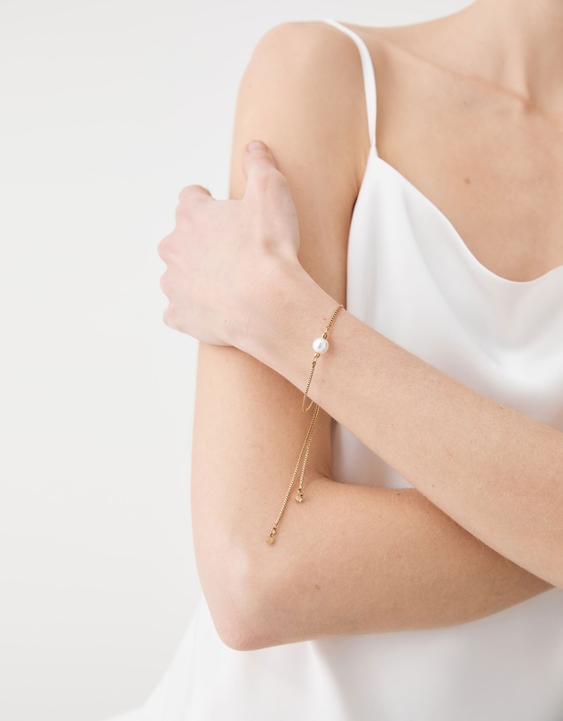 Forcast - Cora Gold Pearl Bracelet