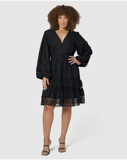 Something 4 Olivia - Zaliah Lace Mini Dress