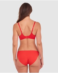 Bras N Things - Sexy Basics Push Up Scoop-Dark Red