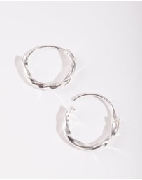 Lovisa - Sterling Silver Twist Hoop Earrings