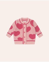 Huxbaby - Heart Tipped Cardigan - Babies-Kids
