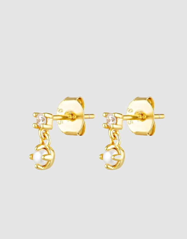 HOUSE OF SLANI - Thea Gem Pearl Studs