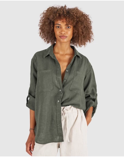 CAMIXA - Luna Oversize Linen Shirt