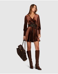 Belle & Bloom - Loved You First Velvet Mini Dress