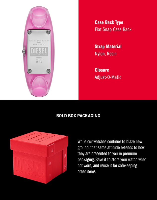 Diesel - Wonder-D Pink Analogue Watch
