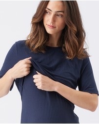 Ripe Maternity - Ivy Rib Nursing Dress
