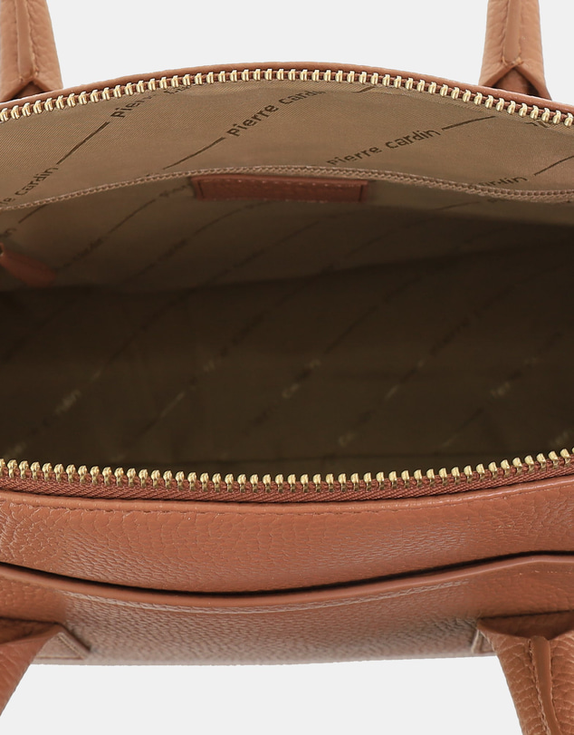 Pierre Cardin - Pierre Cardin Genuine Leather Square Tote Crossbody Bag