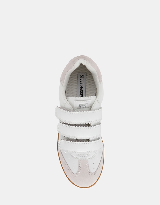 Steve Madden - Daybreak White Leather Sneakers