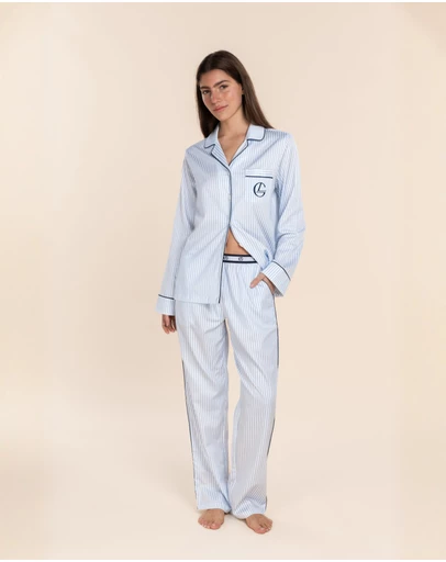 Gingerlilly - Rebecca Judd x Gingerlilly Susanna Cotton Long PJ Set