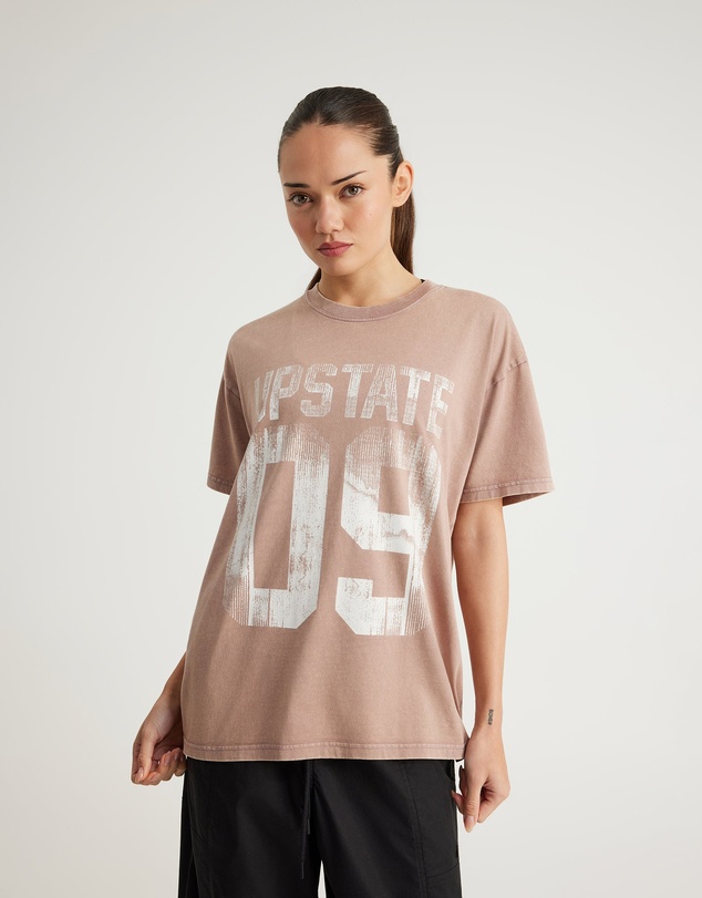 Upstate - Thrive T-Shirt - Moccha Sport/Snow Wash