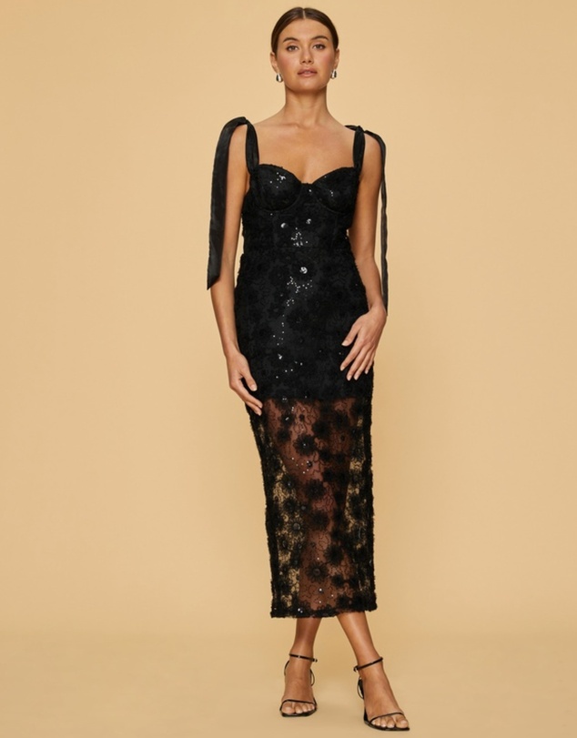 Revibe - Repaired CHANCERY Dariel Midi Dress - AU 12