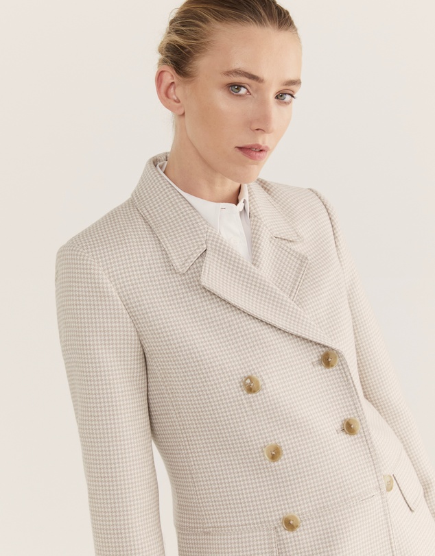 SABA - Prudence Wool Check Coat
