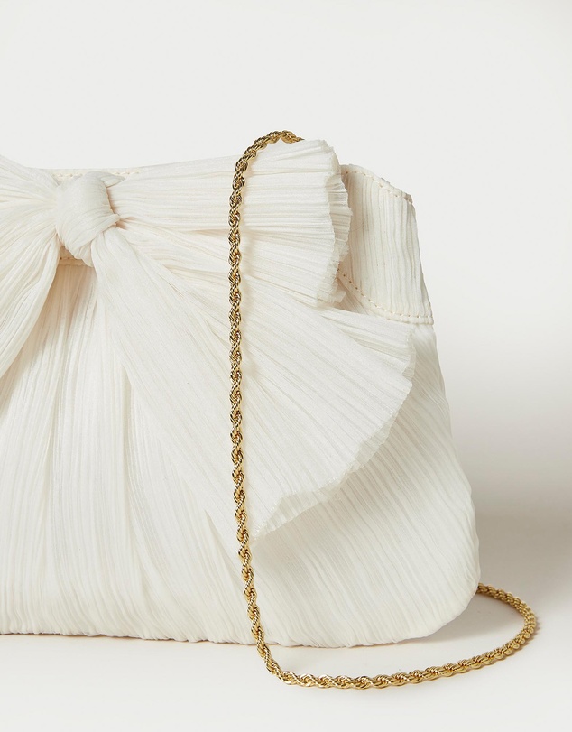Loeffler Randall - Rayne Pleated Frame Clutch with Bow