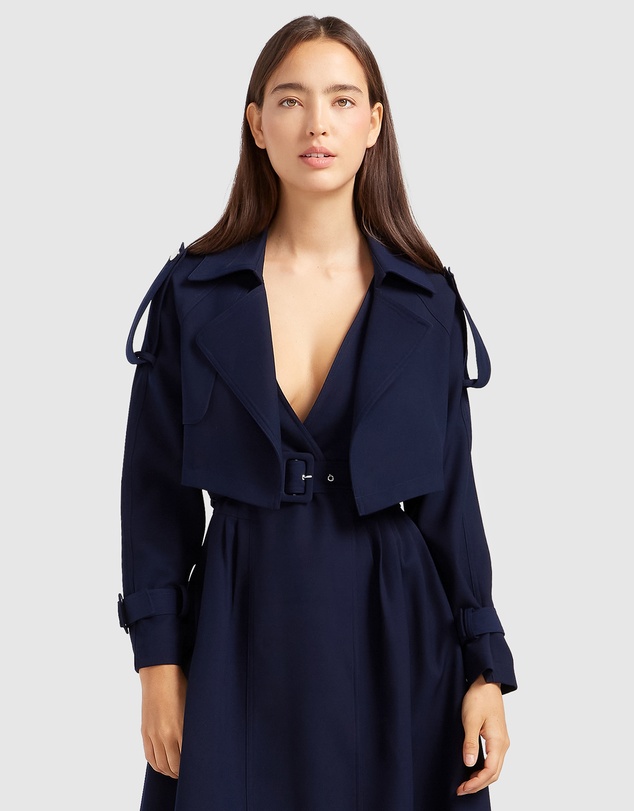 Belle & Bloom - Manhattan Cropped Trench