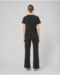 DRICOPER DENIM - Clare Black Printed Tee