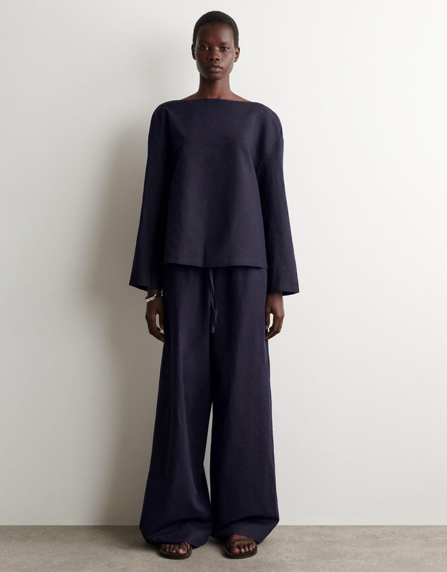 COS - Wide-Leg Linen Drawstring Trousers