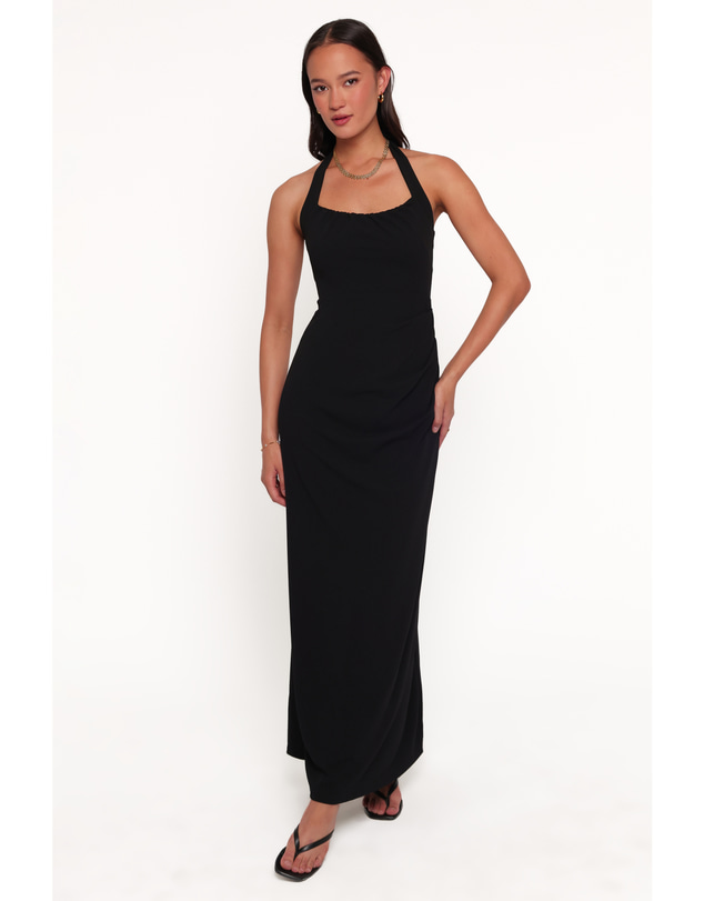 Petal & Pup - Femina Halterneck Maxi Dress - Black