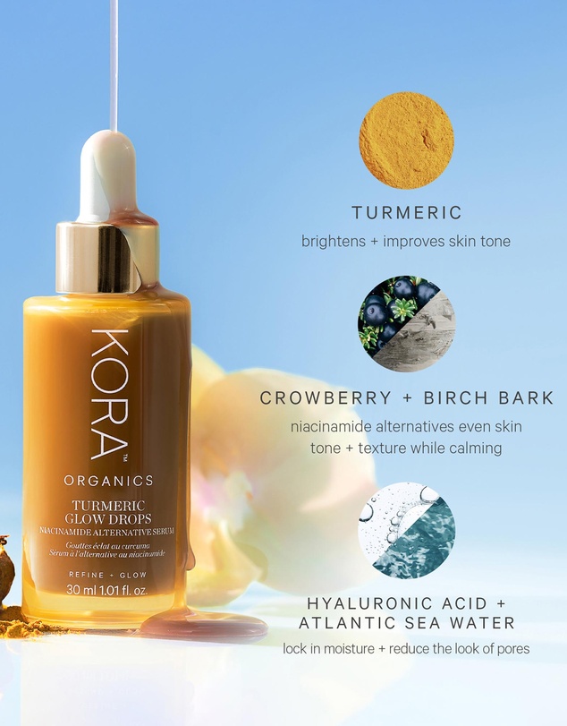 KORA Organics - Turmeric Glow Drops Niacinamide Alternative Serum