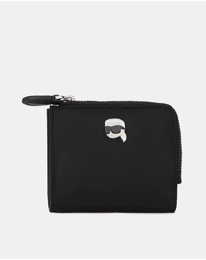 Karl Lagerfeld - Ikon Nylon Pin Zip Small Wallet