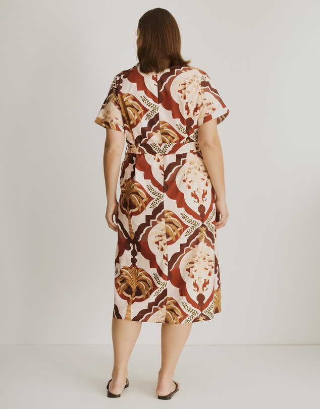 Atmos&Here Curvy - Mia Relaxed Midi Shirt Dress