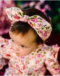 Fleur Harris - 'Days of Enchantment' Sweetie Headband in Apricot