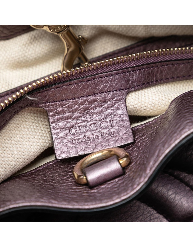 Pre-Loved by Azura Reborn - Pre-Loved Medium Metallic Leather Soho Chain Tote