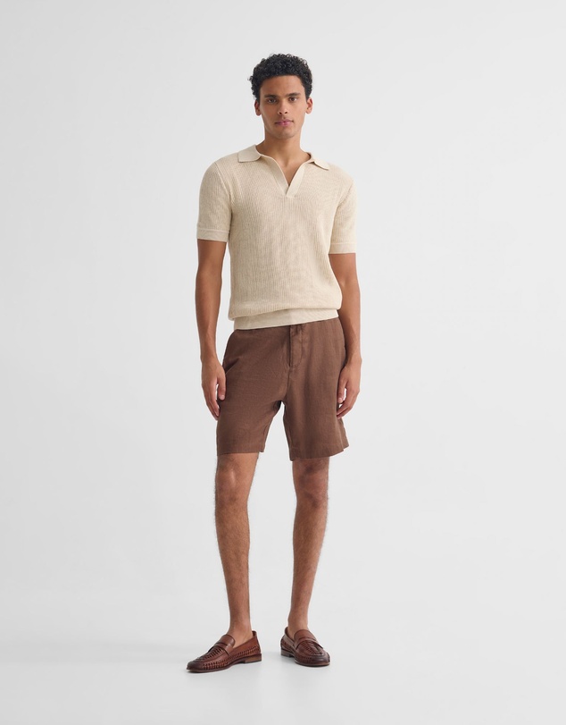 Oxford - Huck Lined Knitted Polo