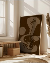 Olive et Oriel - The Land Story 5 by Shatha Al Dafai Art Print