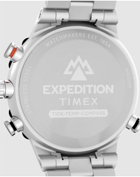 TIMEX - Expedition Tide-Temp-Compass 45mm Stainless Steel Bracelet Watch