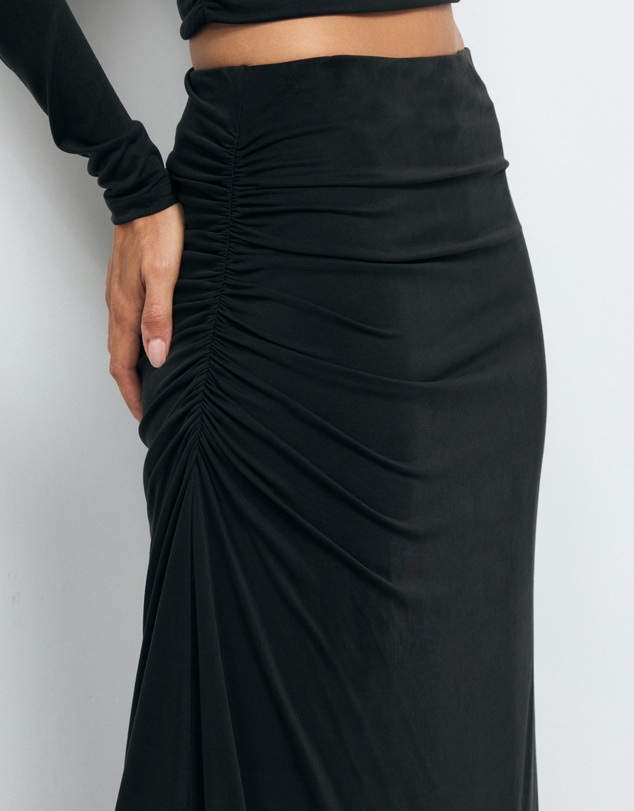 AERE - Ida Cupro Maxi Skirt