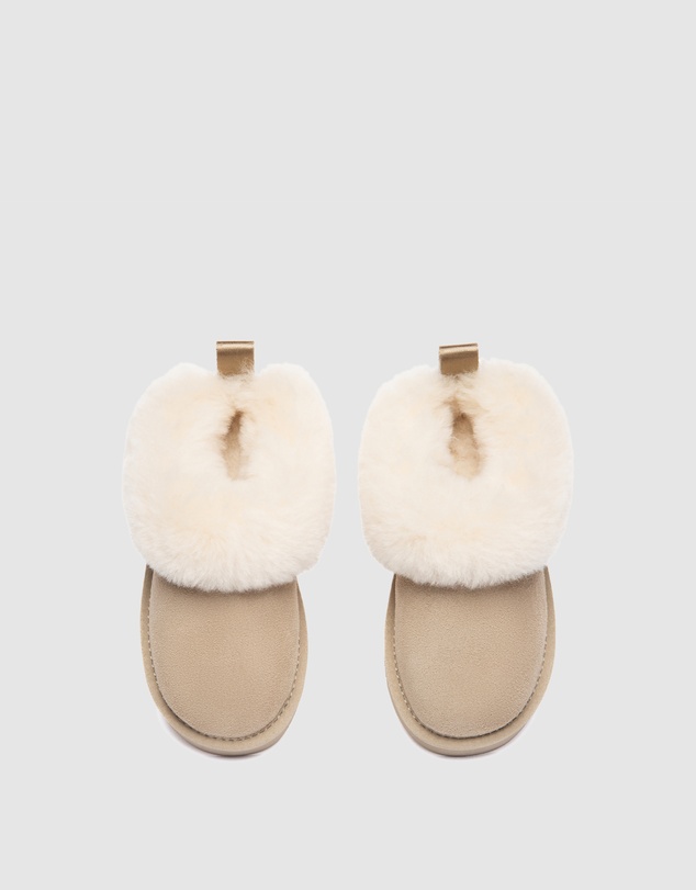 EVERAU - Australian Shepherd Ugg Glacial Kids Cow Suede Upper UGG Boots