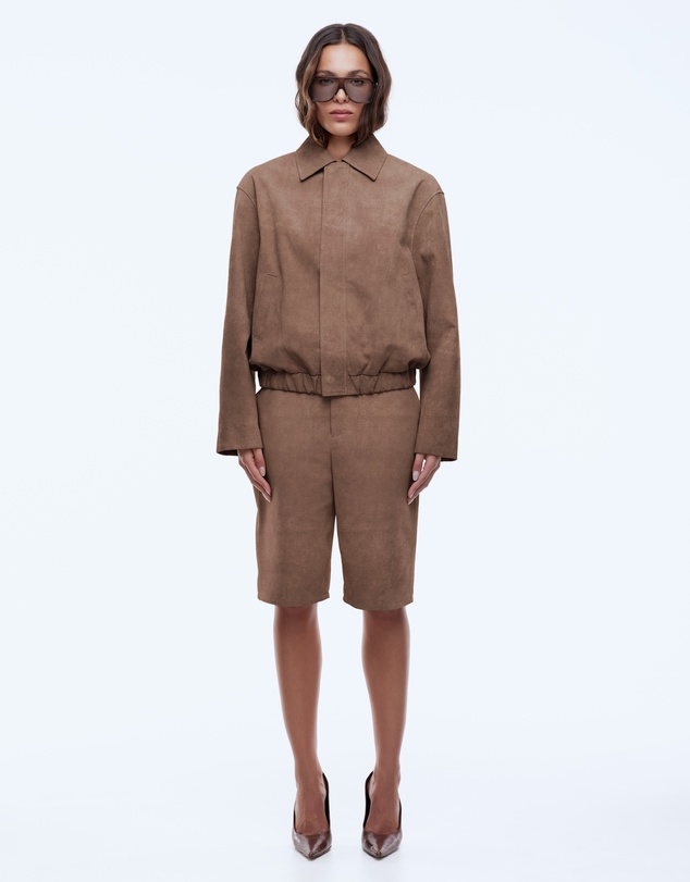 ENA PELLY - Ana Suede Bomber Jacket