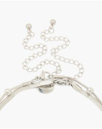 Lovisa - Waterproof Stainless Steel Snake Chain & Ball Charm Layered Necklace