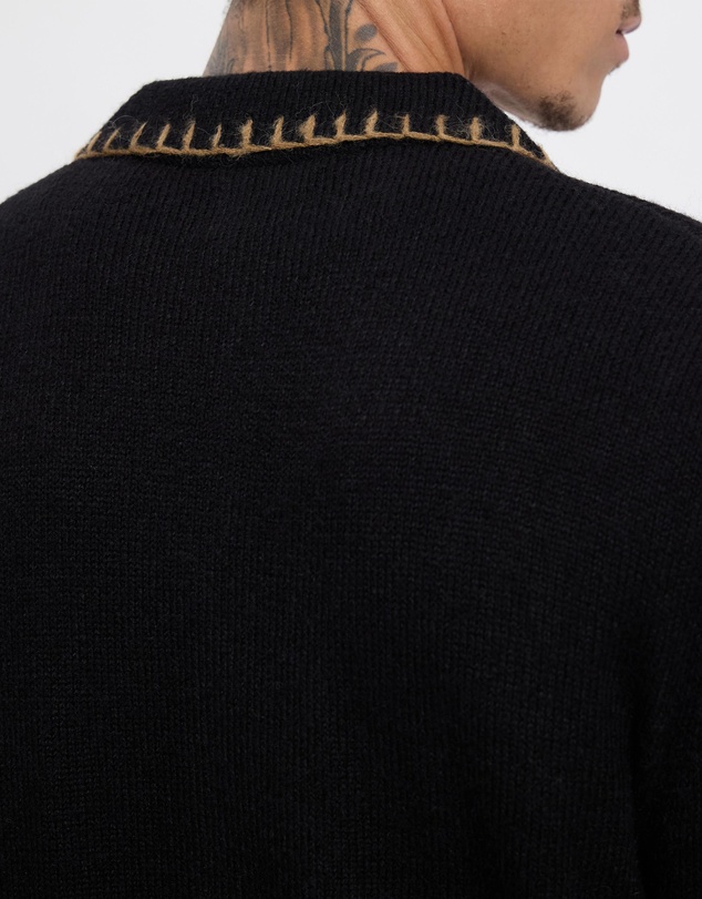 Rhythm - Whip Stitch Button Up Knit